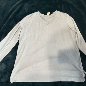 Matty M Soft green V-Neck Top